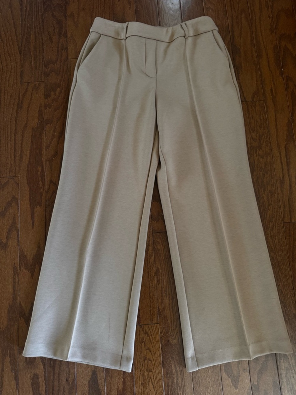 I Love Tyler‎ Madison Tan Wide Leg Pants Pull On Stretch Large